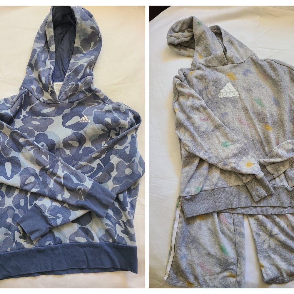 BIg Girls adidas hoodies and pant size 14-16